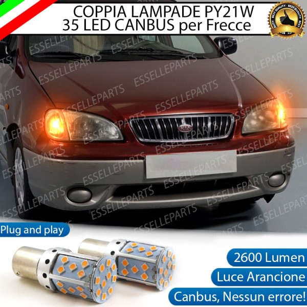 Coppia Frecce Anteriori PY21W 35 LED Canbus KIA CARENS 1