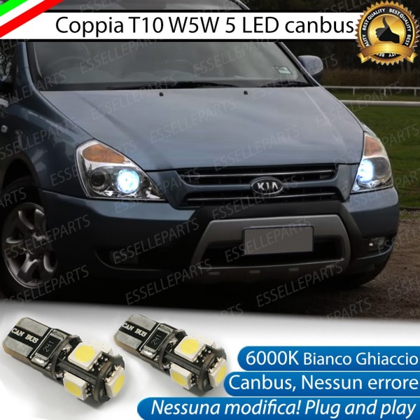 Luci posizione T10 W5W 5 LED Canbus KIA CARNIVAL II