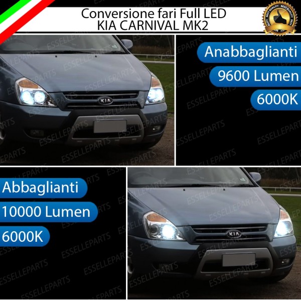 Conversione Fari Full LED KIA CARNIVAL II
