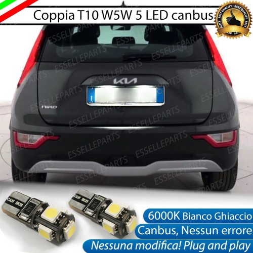 Luci Targa 5 LED Per Kia Niro 2 Canbus 6000K Bianco