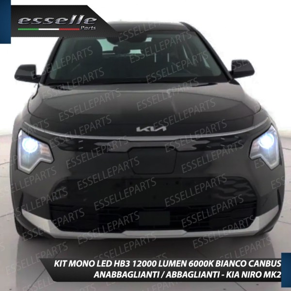 Kit Full Led monoled 6500k canbus lampade per HB3 KIA NIRO 2
