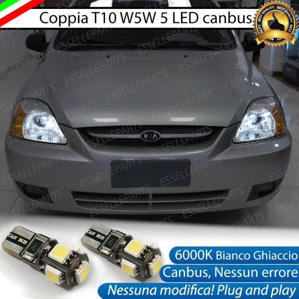 Luci posizione T10 W5W 5 LED Canbus KIA RIO 1