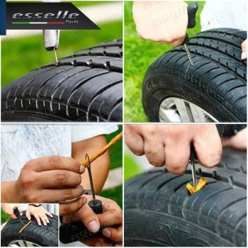 Kit Riparazione Foratura Gomme Pneumatici, 2 Pezzi + 15 Strisce per Honda Kit Riparazione Foratura Gomme Pneumatici, 2 Pezzi + 15 Strisce per Honda