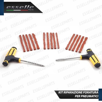 Kit Riparazione Foratura Gomme Pneumatici, 2 Pezzi + 15 Strisce per Kymco