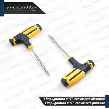 Kit Riparazione Foratura Gomme Pneumatici, 2 Pezzi + 15 Strisce per Suzuki