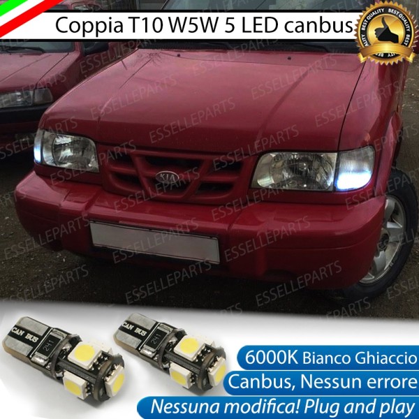 Luci posizione T10 W5W 5 LED Canbus Kia Sportage 1
