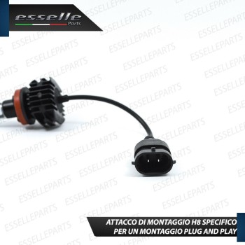 Kit Full LED H8 9800 Lumen 6000K bianco Fendinebbia per SKODA Octavia 3 5E Restyling