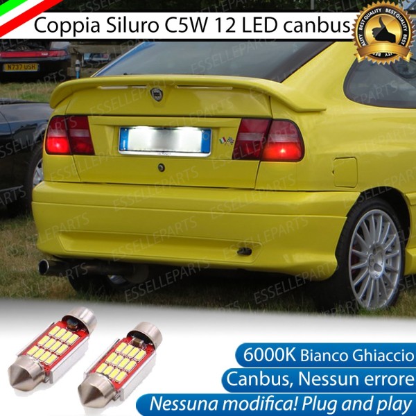 Luci Targa 12 LED Canbus 6000K per Lancia Delta II