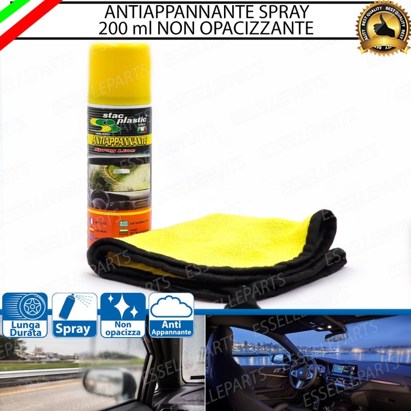 Kit Antiappannante 200 Ml Vetri Specchietti Retrovisori Esterni Auto Con  Panno in microfibra