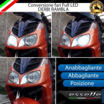 Conversione Fari Full LED - ULTRA COMPATTA - per DERBI Rambla 250 2008-2012