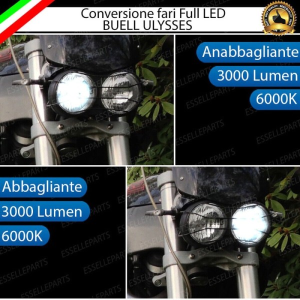 Conversione - ULTRA COMPATTA - Fari Full LED per BUELL Ulysses (2009-2011) XB12XT Adventure