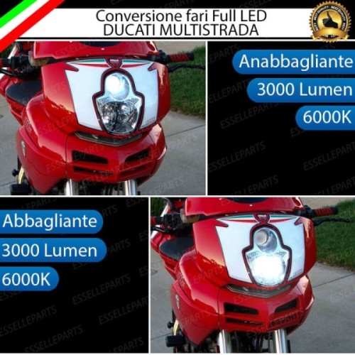 Kit LED H7 6000 LM per DUCATI Multistrada 1100 2006-2009 S