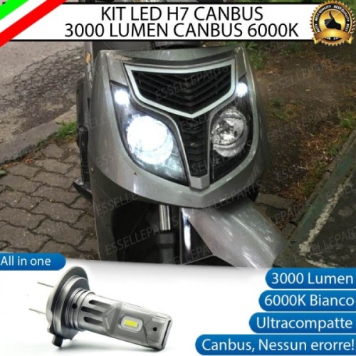 Lampada H7 3000 LUMEN Anabbagliante per BENELLI Caffenero 125 2011-2016