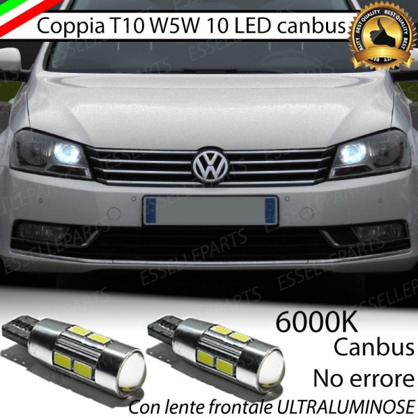 Luci posizione 10 LED Canbus 660 Lumen VW PASSAT B7