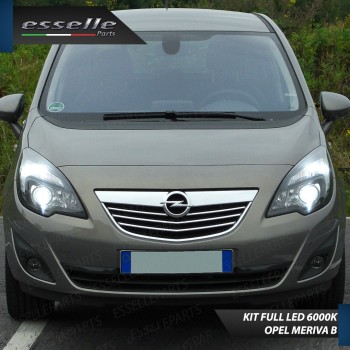 Kit Full LED HIR2 6400 Lumen 6000K bianco OPEL MERIVA B Con fari Lenticolari Kit Full LED HIR2 6400 Lumen 6000K bianco OPEL MERIVA B Con fari Lenticolari