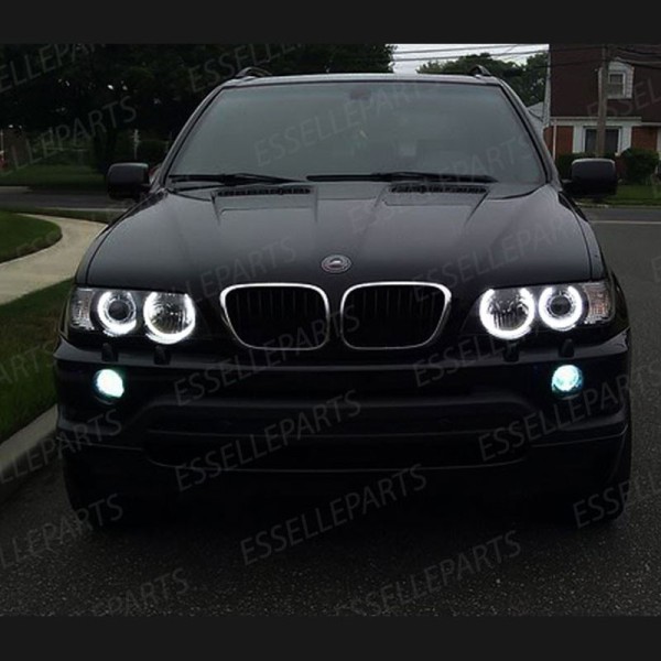 Luci Angel eyes Led Canbus BMW X5 E53 Luce Bianca No Error