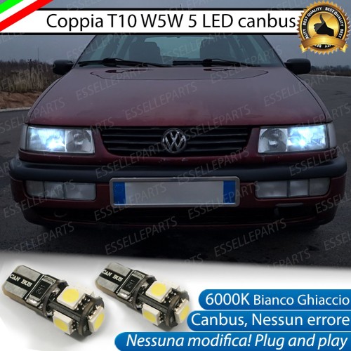 Luci posizione T10 W5W 5 LED Canbus per VW PASSAT B4