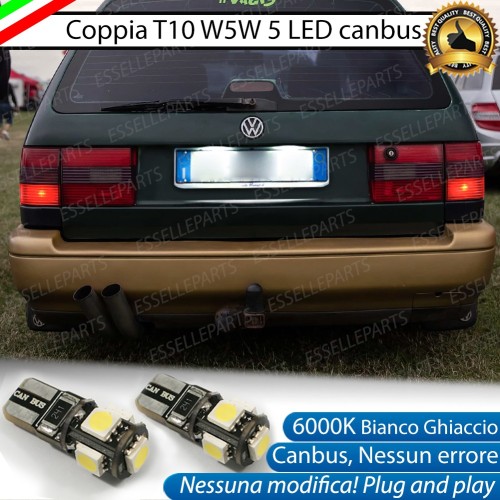 Luci Targa 5 LED Per Volkswagen Passat B4 Canbus 6000K
