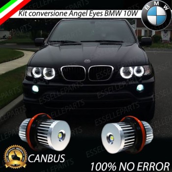 Luci Angel eyes Led Canbus BMW X5 E53 Luce Bianca No Error