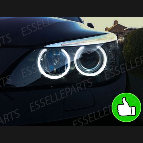 Kit Angel Eyes A Led Cree Canbus 6000k bianco Per BMW Serie 5 E60 E61 Fino al 03/2007