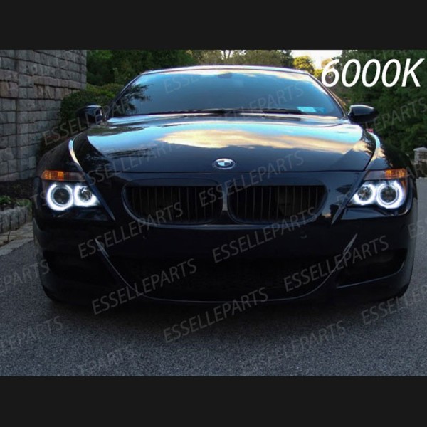 Kit Angel Eyes A Led Cree Canbus 6000k bianco Per BMW Serie 6 E63 E64 Dal 2006