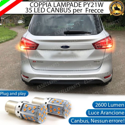 Lampada PY21W BAU15S Canbus FORD B-MAX ARANCIONE FRECCE Luce AMBRA