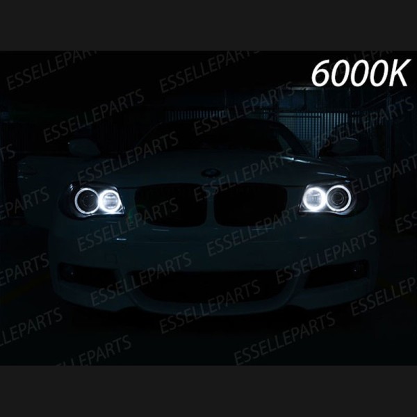 Kit Angel Eyes A Led Cree Canbus 6000k bianco BMW Serie 1 E87 E88 E81 E82 Dal 03/2007
