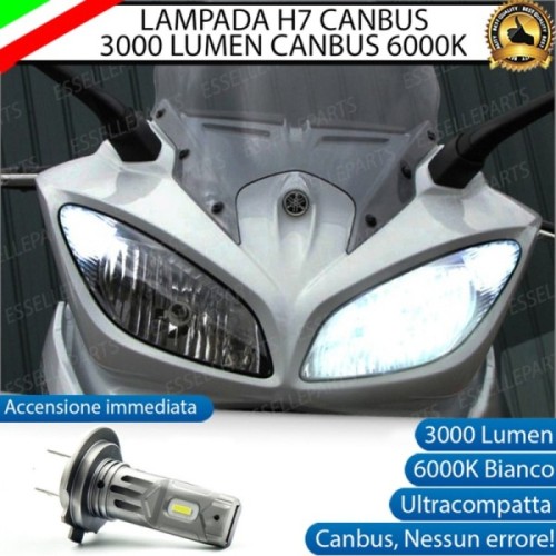 Lampada Singola Anabbagliante H7 LED Per YAMAHA FZ6 (2006-2011) Fazer S2