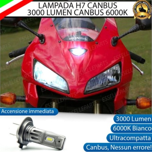 Lampada H7 LED 3000 Lumen per Anabbagliante HONDA CBR 600 RR 2005-2006