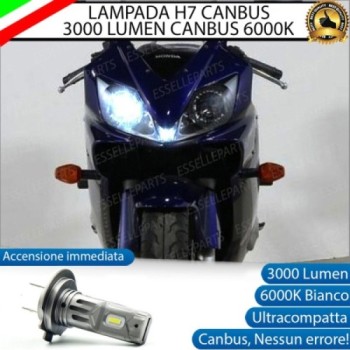 Lampada H7 LED 3000 Lumen per Anabbagliante HONDA CBR 600 F 2001-2006