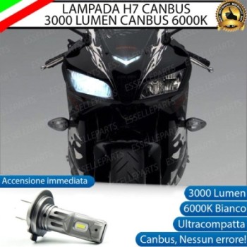 Lampada H7 LED 3000 Lumen per Anabbagliante HONDA CBR 600 RR 2007-2008