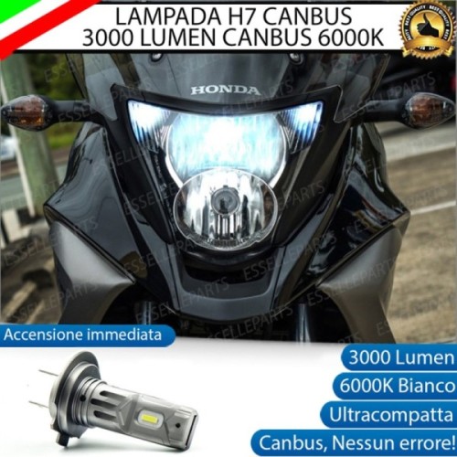 Lampada Singola H7 LED 3000 Lumen per Anabbagliante HONDA Crossrunner 2010-2014 ABS