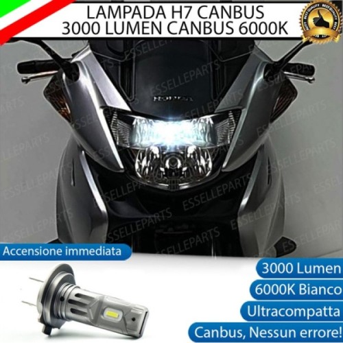 Lampada H7 LED 3000 Lumen per Anabbagliante HONDA Deauville 700 2006-2012