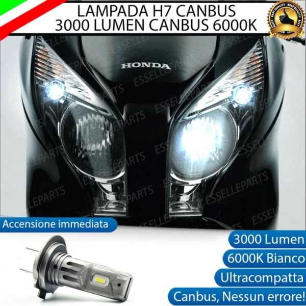 Lampada H7 LED 3000 Lumen per Anabbagliante HONDA S Wing 125 2007-2011
