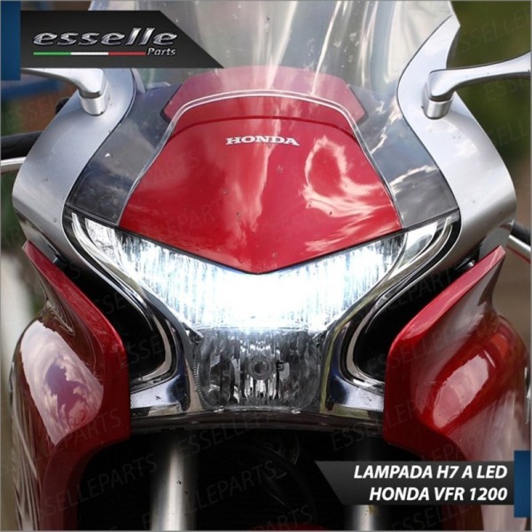 Lampada Singola H7 LED 3000 Lumen per Anabbagliante HONDA VFR 1200 2009-2016 F ABS