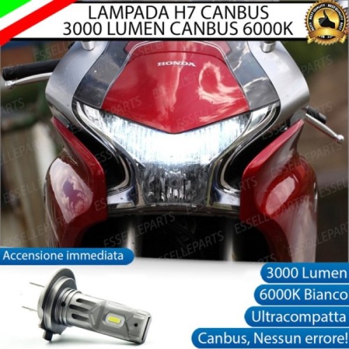 Lampada H7 LED 3000 Lumen per Anabbagliante HONDA VFR 1200 2010-2016 F DCT ABS