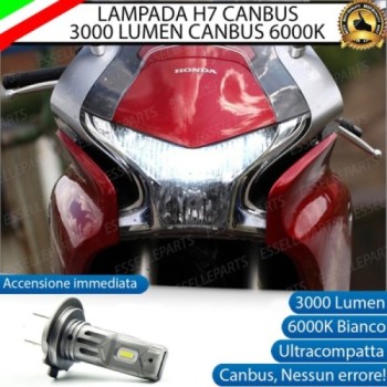Lampada H7 LED 3000 Lumen per Anabbagliante HONDA VFR 1200 2010-2016 F DCT ABS