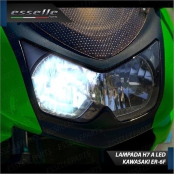 Lampada H7 LED 3000 Lumen per Anabbagliante KAWASAKI ER-6F 2006-2008