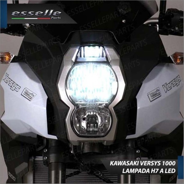 Lampada H7 LED 3000 Lumen per Anabbagliante KAWASAKI Versys 1000 2012-2014 Grand Tourer