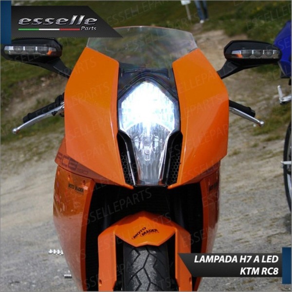 Lampada H7 LED 3000 Lumen per Anabbagliante KTM 1190 RC8 2009-2016 R