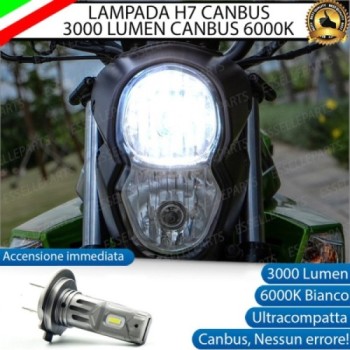 Lampada H7 LED 3000 Lumen per Anabbagliante KYMCO K-Pipe 125 2012-2017
