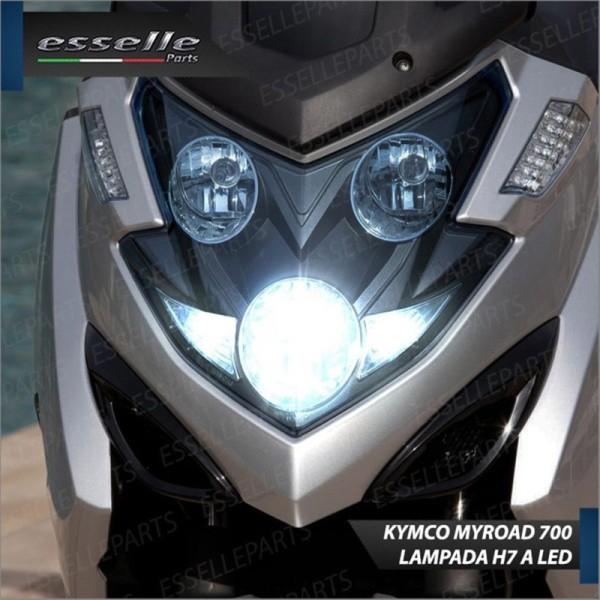 Lampada H7 LED 3000 Lumen per Anabbagliante KYMCO Myroad 700i 2011-2016