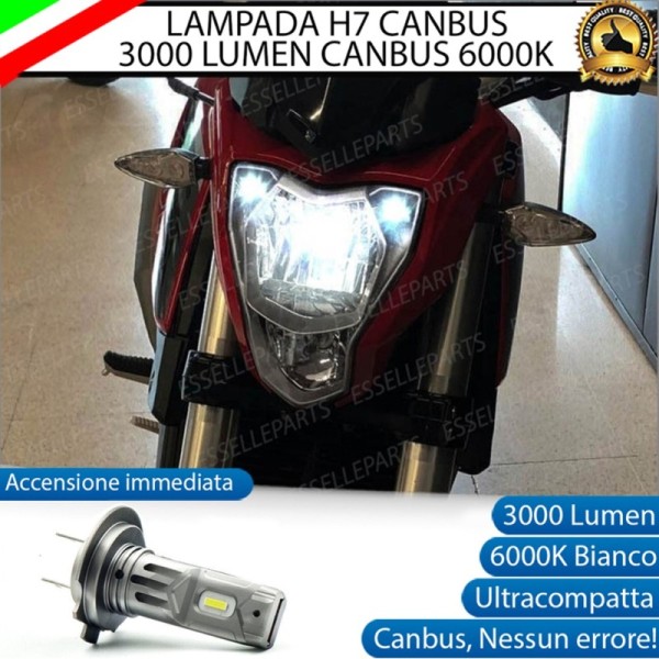 Lampada H7 - ULTRA COMPATTA - 3000 LUMEN Anabbagliante per BENELLI BN 302 2017-2019