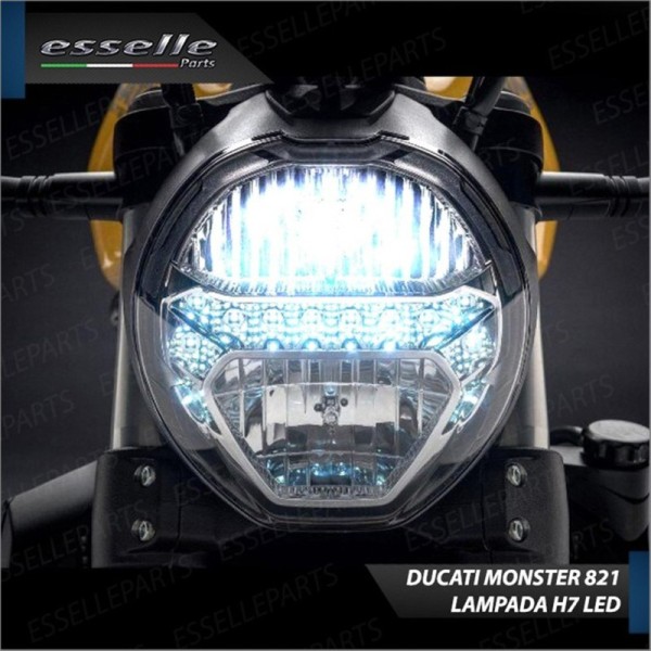Lampada Singola Anabbagliante LED H7 3000 Lumen per DUCATI Monster 821 2018-2021