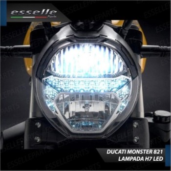 Lampada Singola Anabbagliante LED H7 3000 Lumen per DUCATI Monster 821 2018-2021