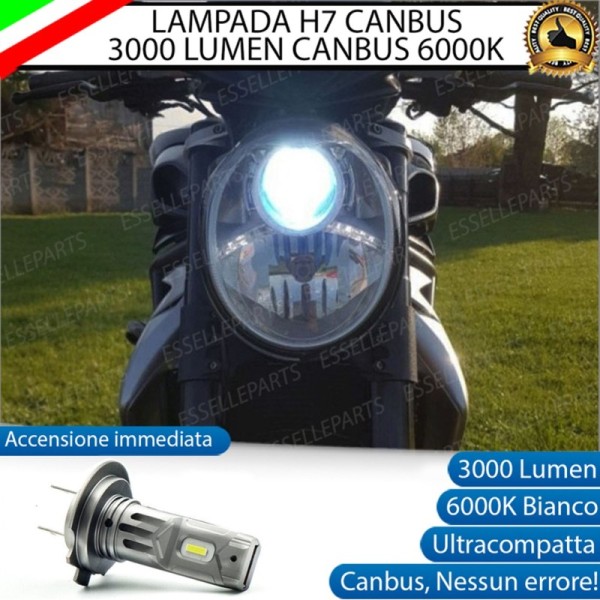 Lampada Singola Anabbagliante LED H7 3000 Lumen per MV AGUSTA Brutale 990 2009-2012 R