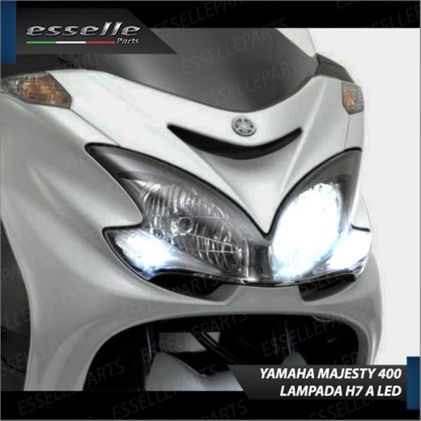 Lampada H7 LED 3000 Lumen per Abbagliante YAMAHA Majesty 400 2009-2014