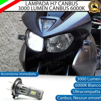 Lampada H7 LED - ULTRA COMPATTA - 3000 Lumen per Abbagliante YAMAHA TDM 900 2002-2014