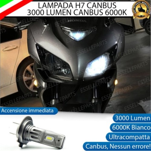 Lampada H7 LED 3000 Lumen per Abbagliante HONDA CBR 500 R 2012-2016 ABS