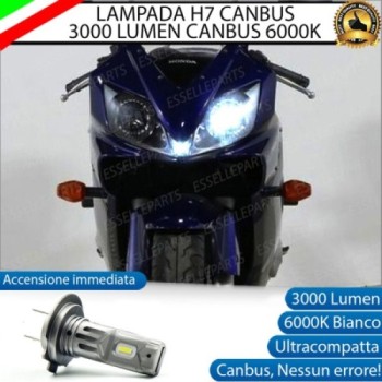Lampada H7 LED 3000 Lumen per Abbagliante HONDA CBR 600 F 2001-2006